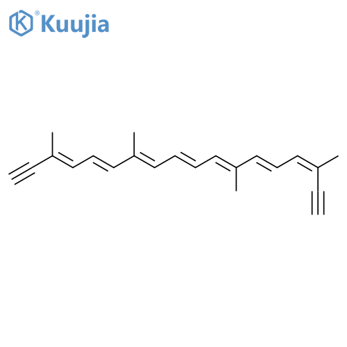 3,5,7,9,11,13,15-Octadecaheptaene-1,17-diyne,3,7,12,16-tetramethyl-, (3E,5E,7E,9E,11E,13E,15E)- structure