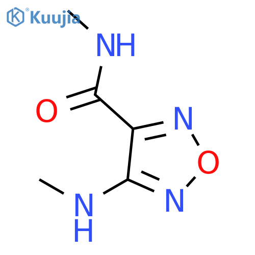 1,2,5-Oxadiazole-3-carboxamide, N-methyl-4-(methylamino)- structure