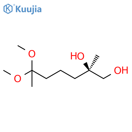 1,2-Heptanediol, 6,6-dimethoxy-2-methyl-, (R)- structure