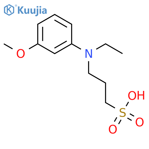1-Propanesulfonic acid, 3-[ethyl(3-methoxyphenyl)amino]- structure