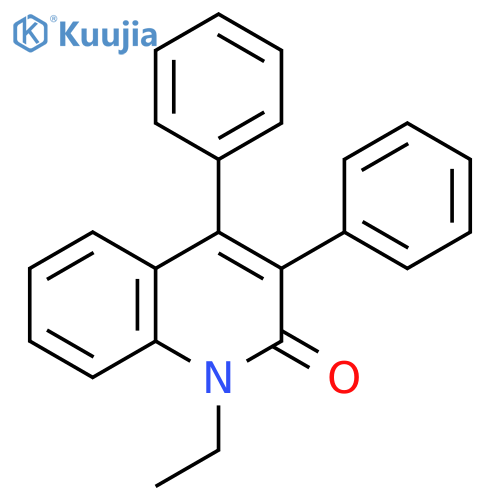 2(1H)-Quinolinone, 1-ethyl-3,4-diphenyl- structure