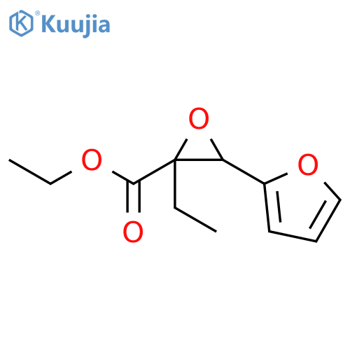 Oxiranecarboxylic acid, 2-ethyl-3-(2-furanyl)-, ethyl ester structure