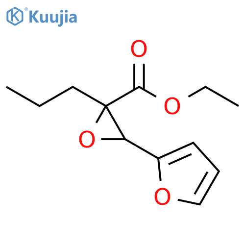Oxiranecarboxylic acid, 3-(2-furanyl)-2-propyl-, ethyl ester structure