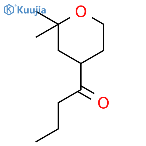 1-(2,2-Dimethyltetrahydro-2H-pyran-4-yl)butan-1-one structure