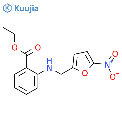 Benzoic acid, 2-[[(5-nitro-2-furanyl)methyl]amino]-, ethyl ester structure