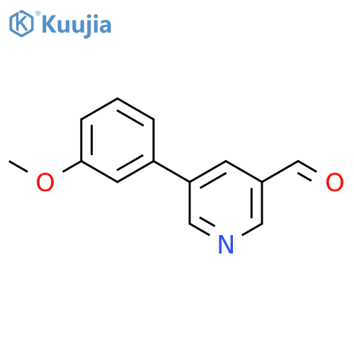 5-(3-methoxyphenyl)pyridine-3-carbaldehyde structure