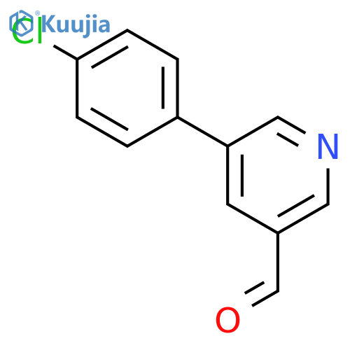 5-(4-chlorophenyl)pyridine-3-carbaldehyde structure