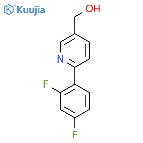 [6-(2,4-Difluorophenyl)pyridin-3-YL]methanol structure