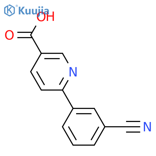 6-(3-Cyanophenyl)nicotinic acid structure
