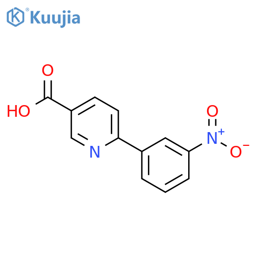 3-Pyridinecarboxylicacid, 6-(3-nitrophenyl)- structure