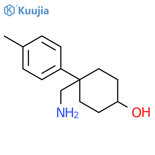 4-(aminomethyl)-4-(4-methylphenyl)cyclohexan-1-ol structure
