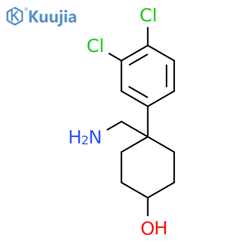 4-(Aminomethyl)-4-(3,4-dichlorophenyl)cyclohexanol structure