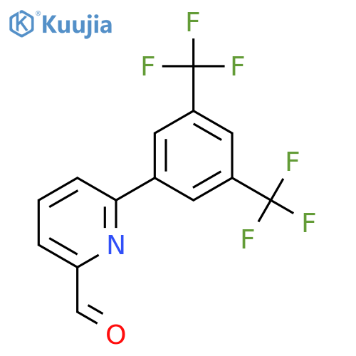 6-(3,5-Bis(trifluoromethyl)phenyl)picolinaldehyde structure