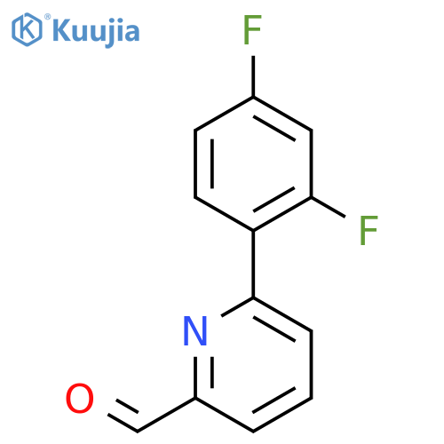6-(2,4-Difluorophenyl)pyridine-2-carbaldehyde structure