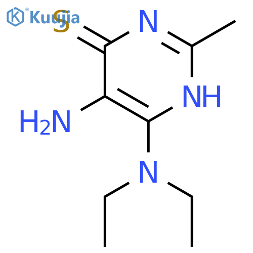 4(1H)-Pyrimidinethione, 5-amino-6-(diethylamino)-2-methyl- structure