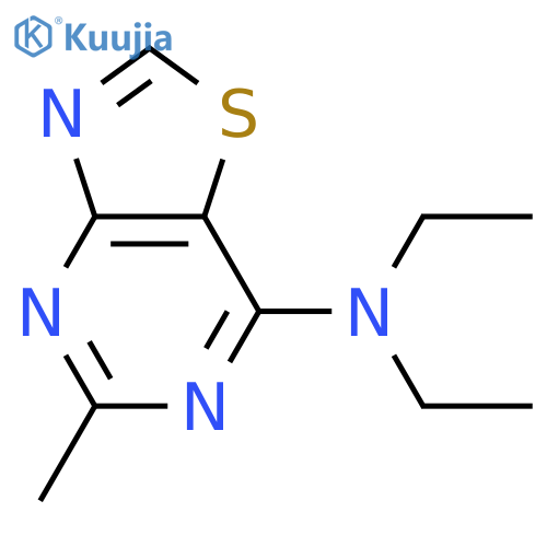 Thiazolo[4,5-d]pyrimidin-7-amine, N,N-diethyl-5-methyl- structure