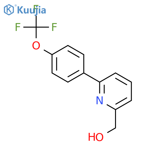 2-PYRIDINEMETHANOL, 6-[4-(TRIFLUOROMETHOXY)PHENYL]- structure