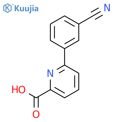 6-(3-Cyanophenyl)picolinic acid structure