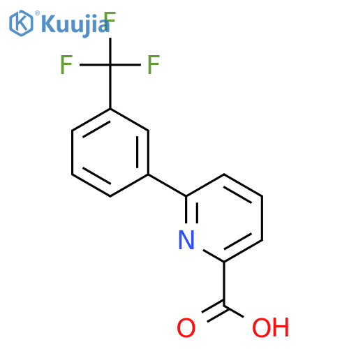 6-(3-(Trifluoromethyl)phenyl)picolinic acid structure