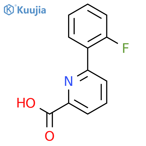 6-(2-Fluorophenyl)picolinic acid structure