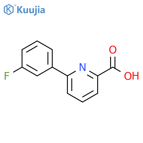 6-(3-Fluorophenyl)picolinic acid structure