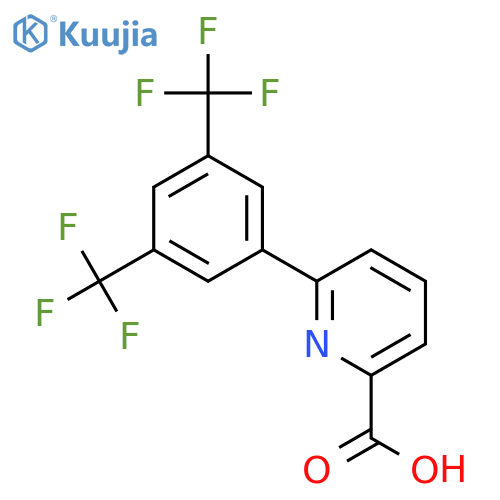 6-(3,5-Bis(trifluoromethyl)phenyl)picolinic acid structure