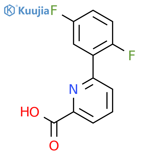6-(2,5-Difluorophenyl)picolinic acid structure