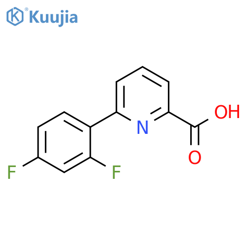 2-Pyridinecarboxylicacid, 6-(2,4-difluorophenyl)- structure
