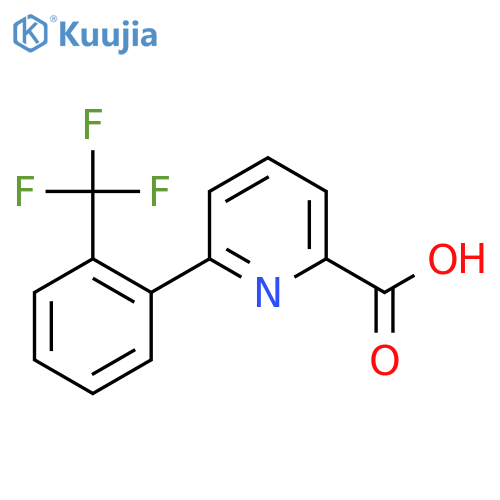 6-(2-(Trifluoromethyl)phenyl)picolinic acid structure