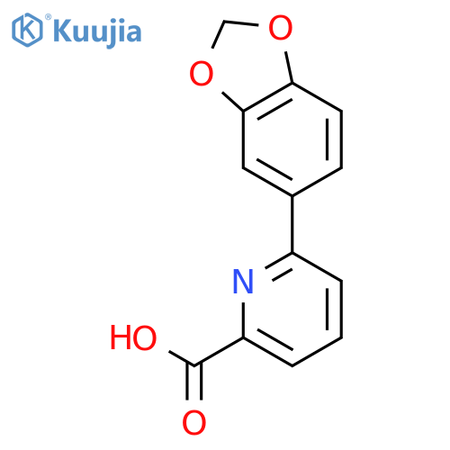 6-(Benzo[d][1,3]dioxol-5-yl)picolinic acid structure