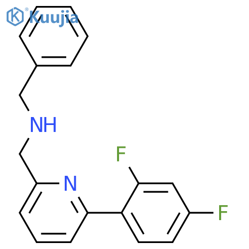 N-Benzyl-1-[6-(2,4-difluorophenyl)-2-pyridyl]methanamine structure