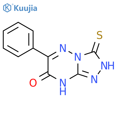 3-mercapto-6-phenyl1,2,4triazolo4,3-b1,2,4triazin-7(8H)-one structure