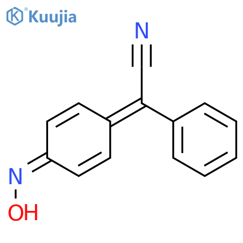 2-4-(Hydroxyimino)cyclohexa-2,5-dien-1-ylidene-2-phenylacetonitrile structure