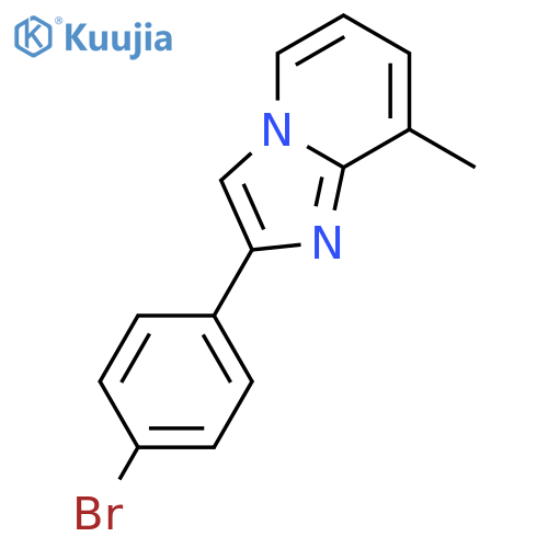 2-(4-bromophenyl)-8-methylimidazo1,2-apyridine structure