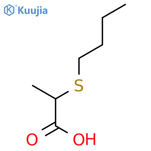 2-(butylsulfanyl)propanoic acid structure