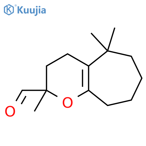 Cyclohepta[b]pyran-2-carboxaldehyde, 2,3,4,5,6,7,8,9-octahydro-2,5,5-trimethyl- structure