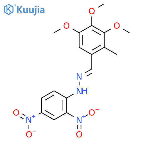 Benzaldehyde, 3,4,5-trimethoxy-2-methyl-, (2,4-dinitrophenyl)hydrazone structure
