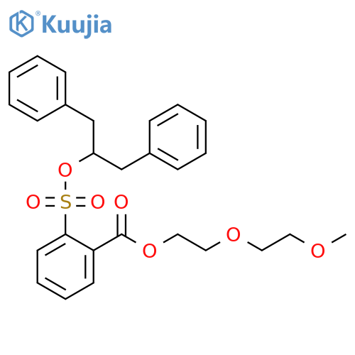 2-(2-Methoxyethoxy)ethyl 2-[[2-phenyl-1-(phenylmethyl)ethoxy]sulfonyl]benzoate structure