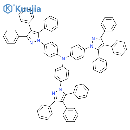 Benzenamine,4-(3,4,5-triphenyl-1H-pyrazol-1-yl)-N,N-bis[4-(3,4,5-triphenyl-1H-pyrazol-1-yl)phenyl]- structure