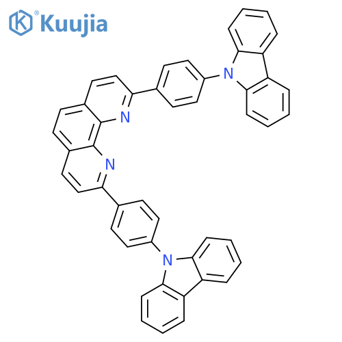 1,10-Phenanthroline, 2,9-bis[4-(9H-carbazol-9-yl)phenyl]- structure