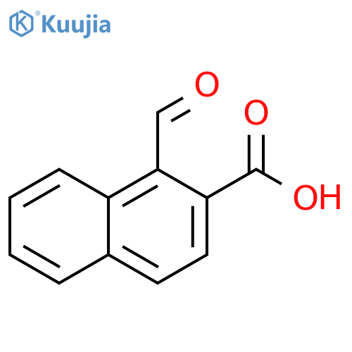 2-Naphthalenecarboxylic acid, 1-formyl- structure