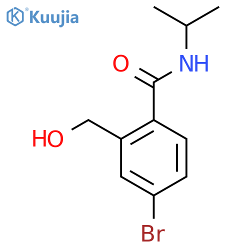 4-Bromo-2-(hydroxymethyl)-N-propan-2-ylbenzamide structure