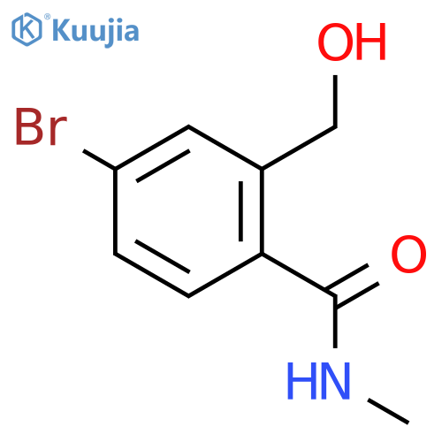 4-bromo-2-(hydroxymethyl)-N-methylbenzamide structure