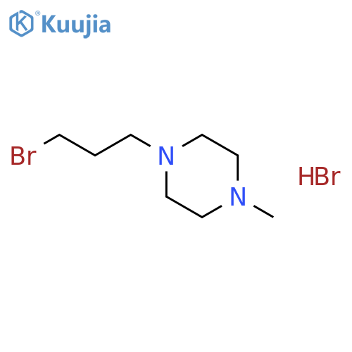 Piperazine, 1-(3-bromopropyl)-4-methyl-, monohydrobromide structure
