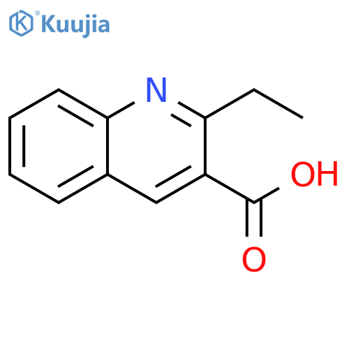 3-Quinolinecarboxylic acid, 2-ethyl- structure