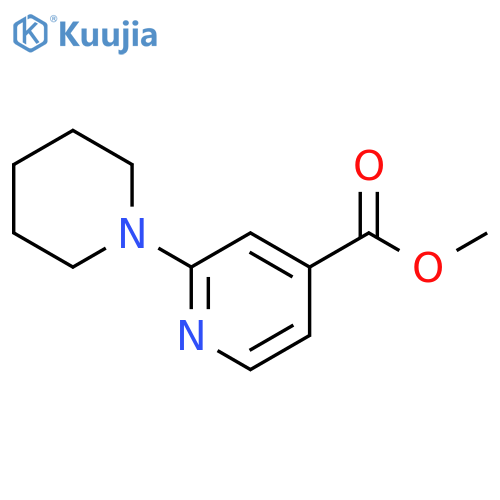 methyl 2-piperidinoisonicotinate structure