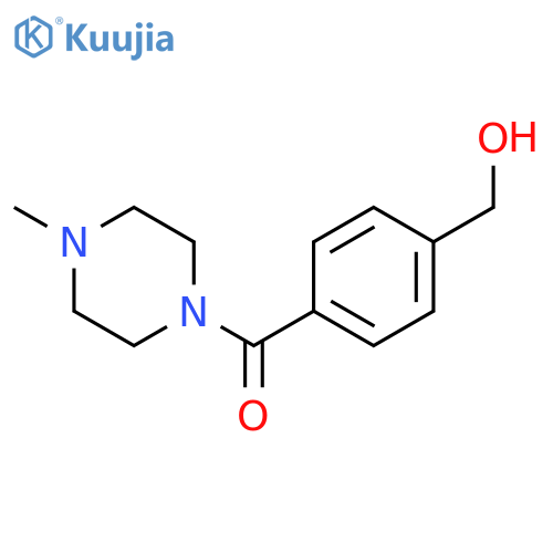 [4-(hydroxymethyl)phenyl](4-methyl-1-piperazinyl)-Methanone structure