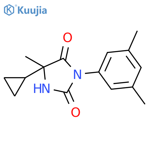2,4-Imidazolidinedione, 5-cyclopropyl-3-(3,5-dimethylphenyl)-5-methyl- structure