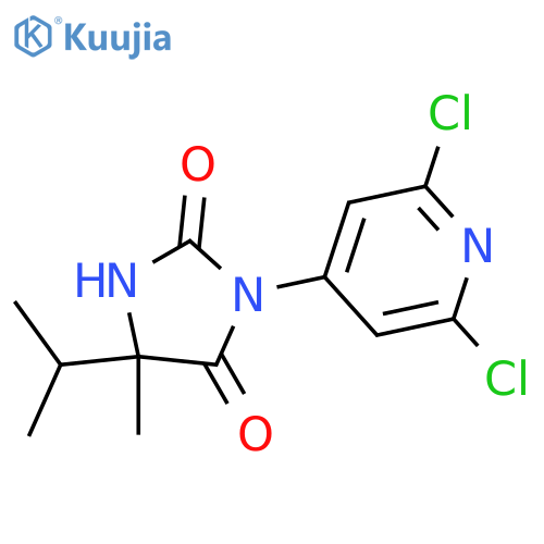 2,4-Imidazolidinedione,3-(2,6-dichloro-4-pyridinyl)-5-methyl-5-(1-methylethyl)- structure
