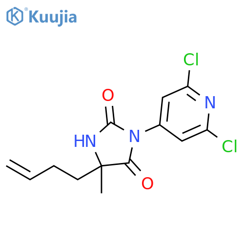 2,4-Imidazolidinedione,5-(3-butenyl)-3-(2,6-dichloro-4-pyridinyl)-5-methyl- structure